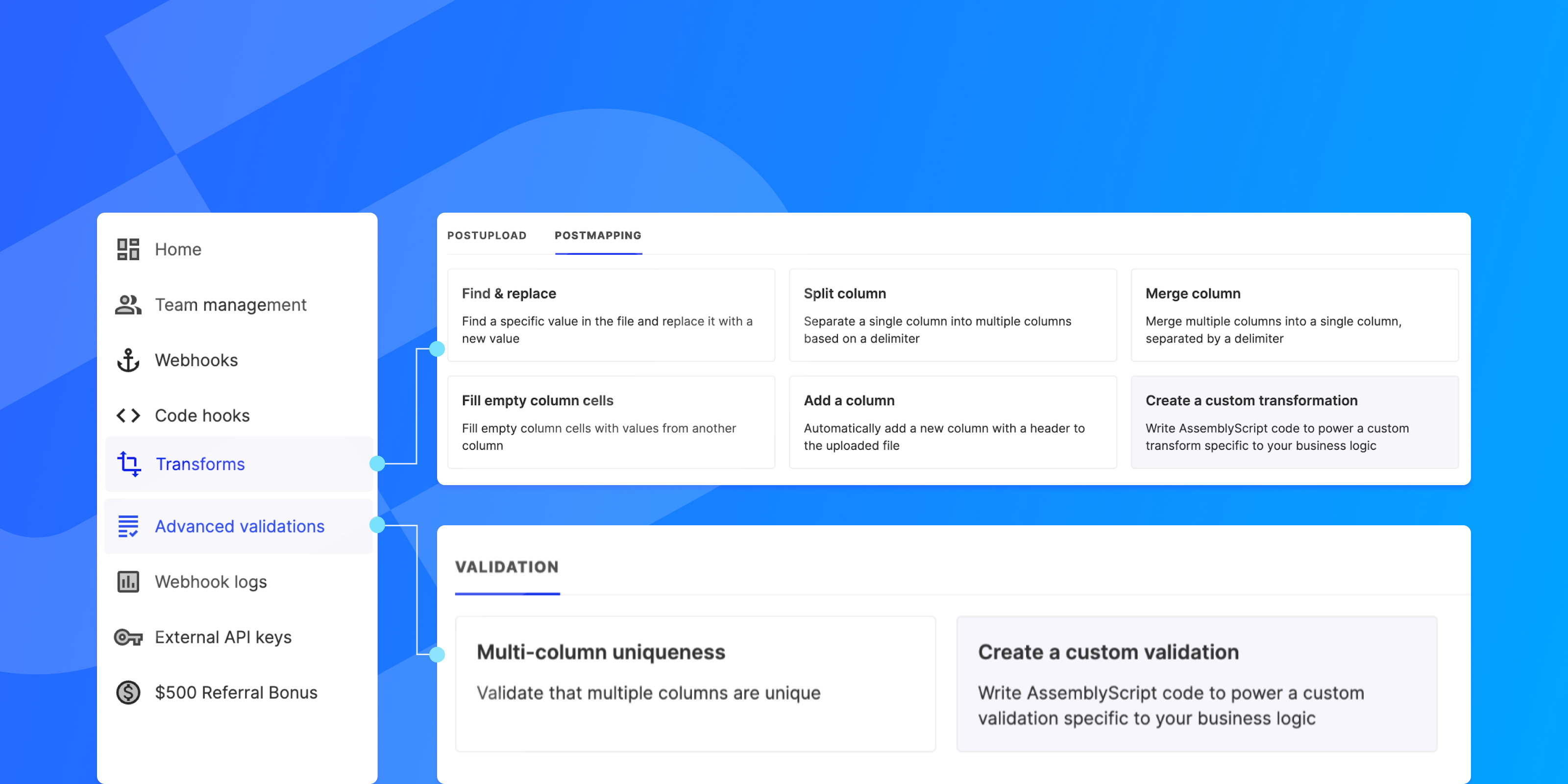 Introducing Transforms And Advanced Validations